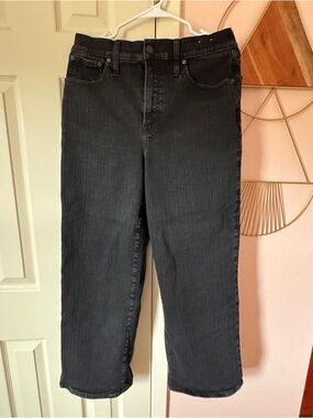 Madewell Perfect Vintage Black Wide Leg Jeans
